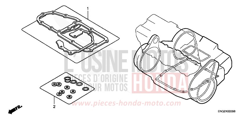 TROUSSE DE JOINT B de Hornet 900 CANDY BLAZE ORANGE (YR196) 2007